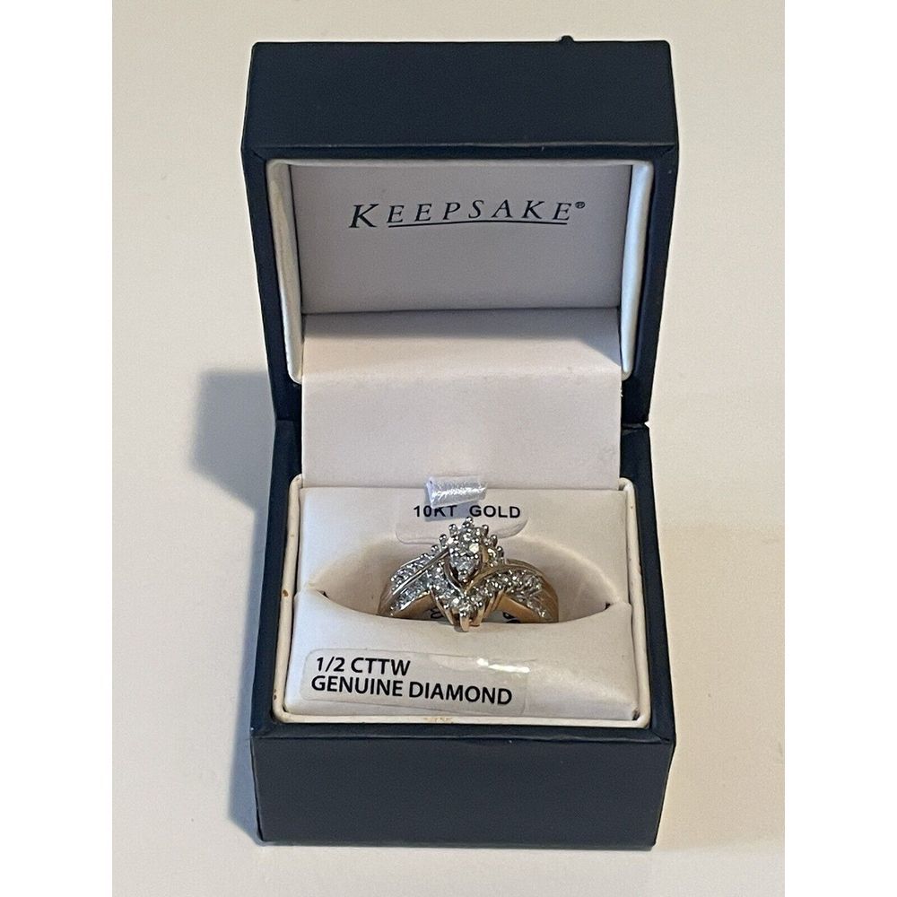 1/2 Carat T.W. Diamond "Shimmering" Women's Engagement Ring in 10k Yellow Gold 7